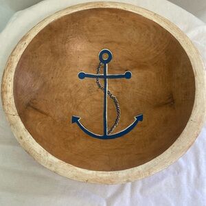 Weston vintage wood anchor bowl